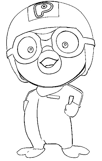 Coloring page Pororo the little penguin