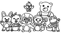 Coloring page Pororo and friends