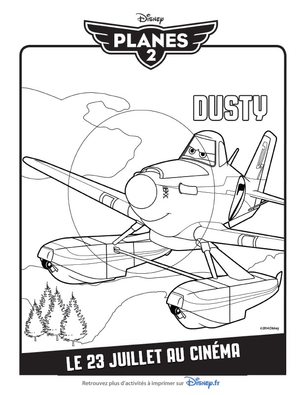 Coloring page Dusty
