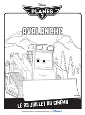 Coloriage à imprimer - Avalanche - Planes 2