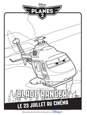 Hoja para colorear - Blade Ranger - Aviones 2 Equipo de rescate 
