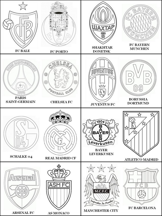 Coloring Page Uefa Champions League 2015 Round Of 16 9