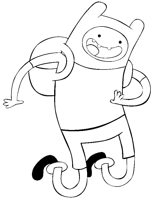 coloring page copa toon adventure time finn 7 coloriage ambulance singapour