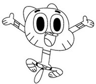 Imagen para colorear - Gumball - Copa Toon