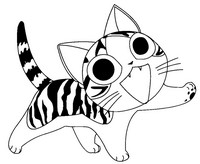 Coloriage à imprimer - Chi une vie de chat - Chi une vie de chat