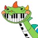 Coloring Pages Poppy Playtime 4 - Pianosaurus