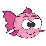Coloring Pages Funny fish