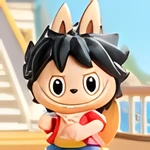 Labubu × ワンピースのぬりえ