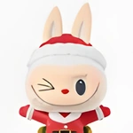 ラブブクリスマスのぬりえ