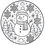 Coloring Pages Winter Mandala
