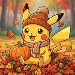 秋のポケモンのぬりえ