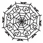 Coloring Pages Halloween's mandalas