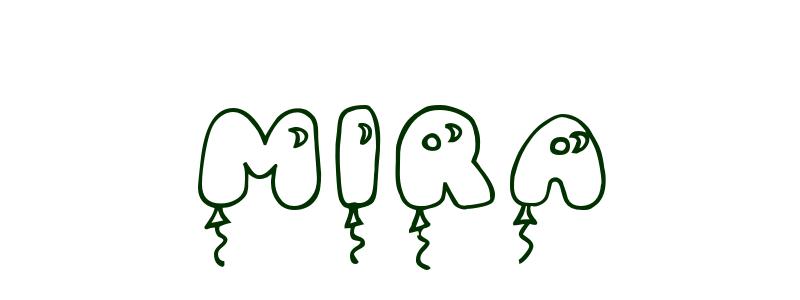 Coloring Page First Name Mira Printable Coloring Pages