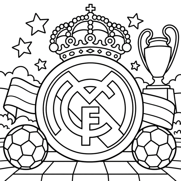 Online coloring - Soccer - Real Madrid