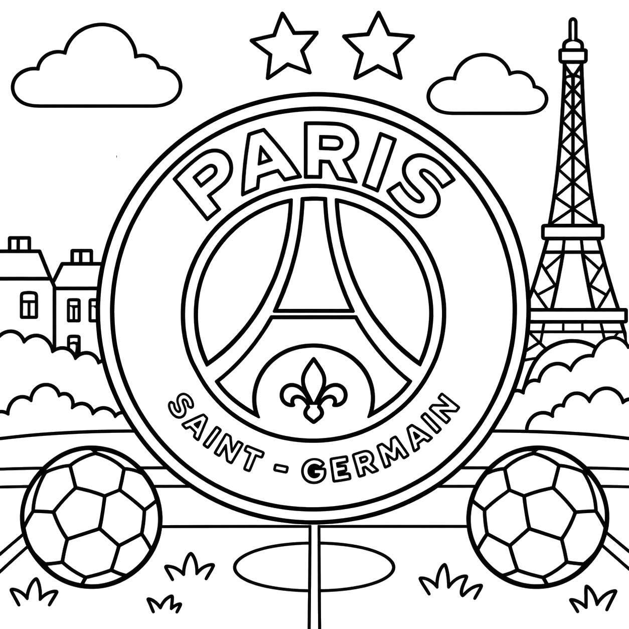Online coloring PSG Paris-Saint-Germain