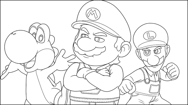 Online farvelægning Super mario Galaxy: Filmen