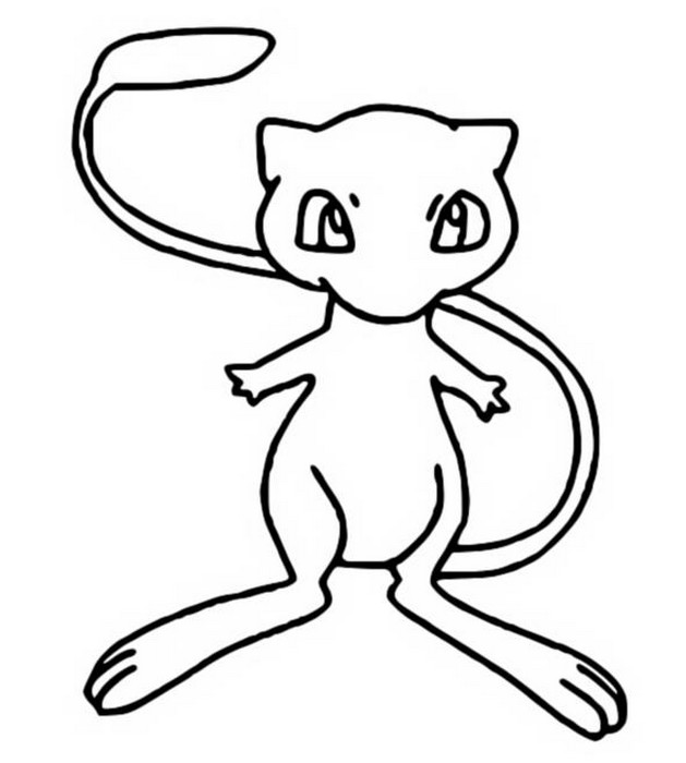 printable mew coloring pages  Pokemon coloring pages, Cartoon coloring  pages, Pokemon mew