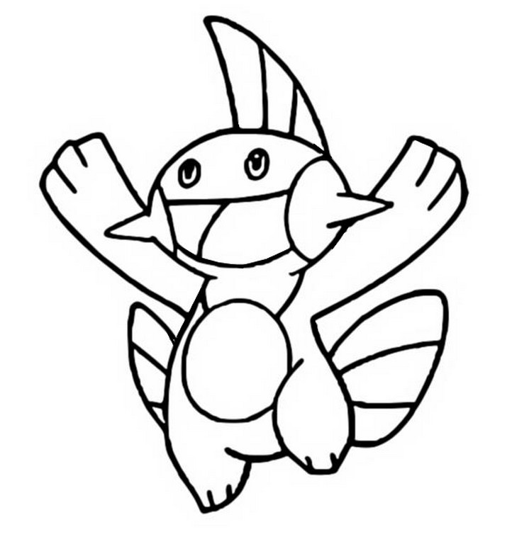 mudkip coloring pages