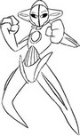 Coloring page Deoxys