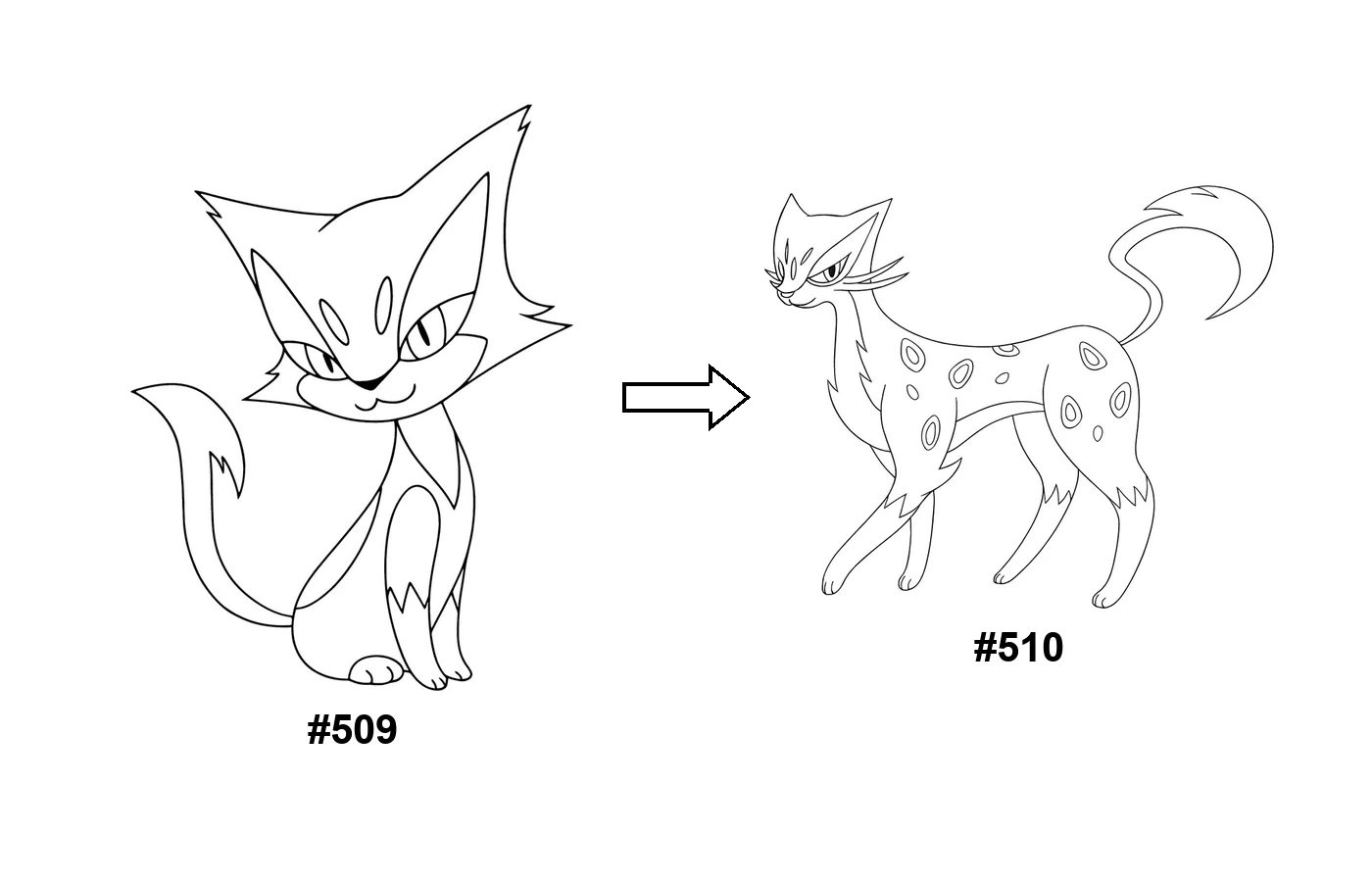 Pokémon evolution coloring page Purrloin