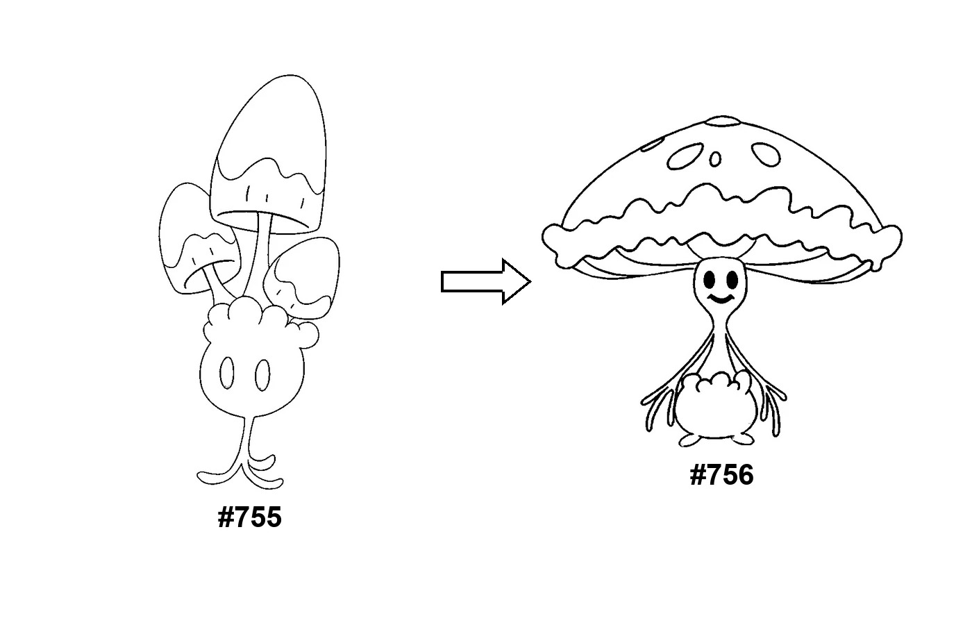 Pokémon evolution coloring page Morelull