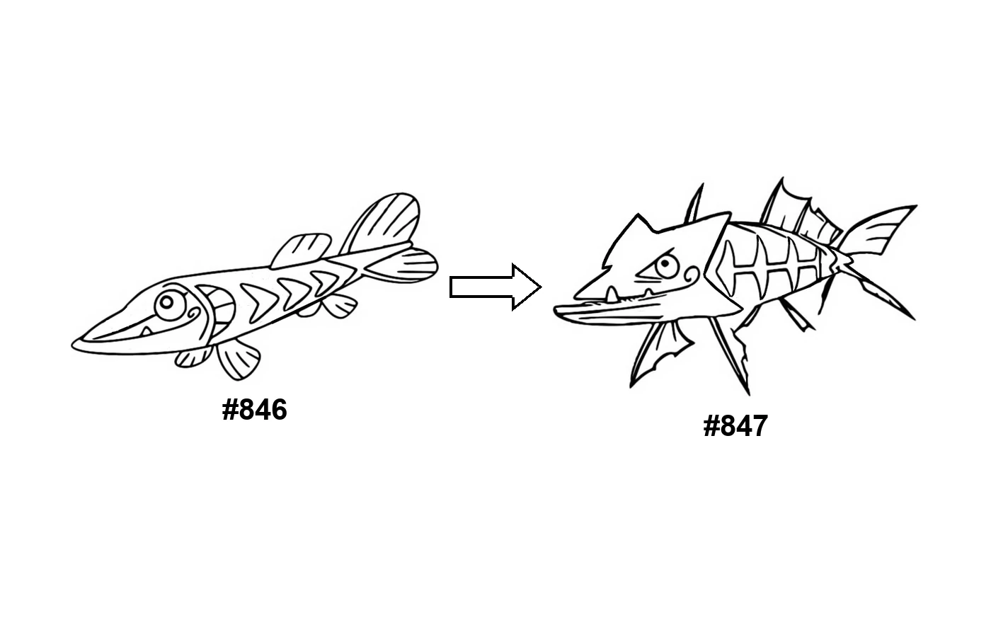 Pokémon evolution coloring page Arrokuda