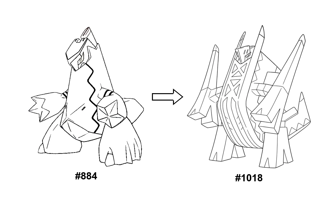 Pokémon evolution coloring page Duraludon